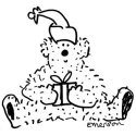 Gourmet Rubber Stamps Cling Stamps 2.75"X4.75" Holiday Bear