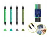 Color Factory Metallic Dual-Tip Markers 4pk - Verde