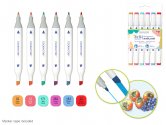 Color Factory Water-Based Twin Markers 6pk - Glamour
