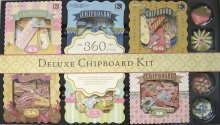 K & Company Deluxe Chipboard Kit - 360 Pieces