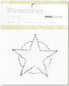 Kaisercraft Self-Adhesive Rhinestones - Sheriff's Star Silver