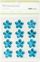 Kaisercraft Self-Adhesive Flower Rhinestones 12/Pkg-Blue