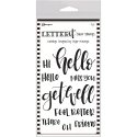 Ranger Letter It Clear Stamp Set 4"X6" - Greetings