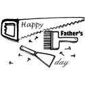Gourmet Rubber Stamps Cling Stamps 2.75"X4.75" Fathers Day Tools