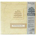 MBI Postbound Album W/Name Window 12"X12"-Khaki Family Tree