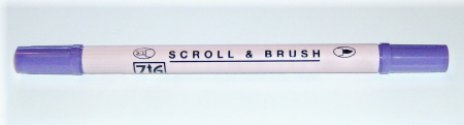 Zig Scroll & Brush Marker - Orchid