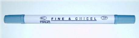 Zig Fine & Chisel Marker - Steel Grey