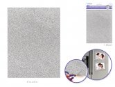 Craft Medley Glitter Crop-It Magnetic Sheet 6" x 8" - Silver