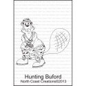 North Coast Creations Cling Rubber Stamps 3.75"X6" Hunting Bufor