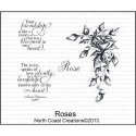 North Coast Creations Cling Rubber Stamps 5"X6.75" Roses