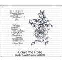 North Coast Creations Cling Rubber Stamps 5"X6.75" Crave the Ros