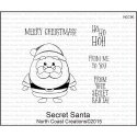 North Coast Creations Cling Rubber Stamps 5"X6.75" Secret Santa