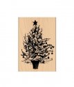 PENNY BLACK-Wood Mounted Rubber Stamp - Festive Tree