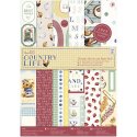 Papermania A4 Die-Cuts & Paper Pack 48/Pkg - Country Life