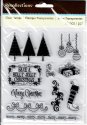 Recollections Clear Stamps 4.75" x 5.5" - Merry Merry