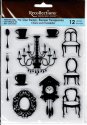 Recollections Clear Stamps 4.75" x 5.5" - Chairs and Chandelier