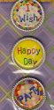 Party Time (2) Metal Rimmed Stickers