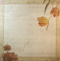 Scrapbooking Paper 12" x 12" - Natural Floral Border