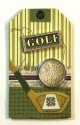 Handmade Chipboard Tag - Golf