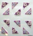 Handmade Embellished Sticker Corners - Pinks A