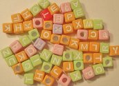 Embellishments - Alphabet Block Beads