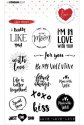 Studio Light Stamp Set-Filled With Love-Love Sayings