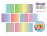 Forever in Time Ombre Stack Pack 6"x 6" 50pc - Pastel