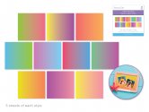 Forever in Time Ombre Stack Pack 6"x 6" 50pc - Brights