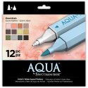 Spectrum Noir Aqua Markers 12/Pkg Essentials
