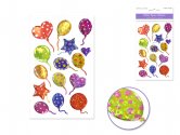 Forever In Time Glitter Epoxy Stickers - Balloon Blast