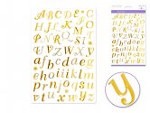 Forever In Time Foil Stickers - Script Alpha Gold