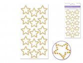 Forever In Time Bling Gem Shapes Stickers - Stars Gold