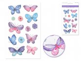 Forever In Time Foil Accent Stickers - Butterflies