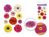 Forever In Time Floral Foil Stickers 3D - Gerbera