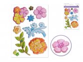 Forever In Time 3D Puffy Stickers - Hibiscus