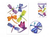 Forever In Time 3D Puffy Stickers - Dragonflies