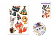 Forever In Time 3D Puffy Embossed Stickers - Woodland