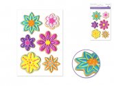 Forever In Time 3D Puffy Embossed Stickers - Flowers