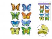 Forever In Time 3D Pop-Ups Foil Butterflies 8pc - Multi-Color