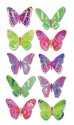 Forever In Time 3D Butterfly Foil Stickers 17.5cmx9.5cm Vivid 1