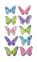 Forever In Time 3D Butterfly Foil Stickers 17.5cmx9.5cm Vivid 3