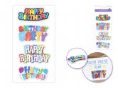 Forever In Time 3D Handmade Glitter Stickers - Happy Birthday