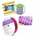 Forever in Time Glitter Ribbon Tape Roll .9"x 6.6ft - Purple