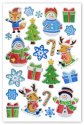 Forever In Time Holiday Trendz Glitter Foil Stickers - Snowmen
