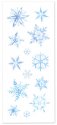 Forever In Time Seasonal Splendor Stickers - Snowflakes Blue