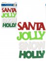 Forever In Time Holiday Trendz Foam-Fun Glitter Word Art - Santa