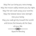 Verses Cling Stamp 4.5"X6.5" - Apache Blessing