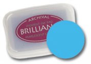 Brilliance Pigment Ink Pad-Pearlescent Sky Blue